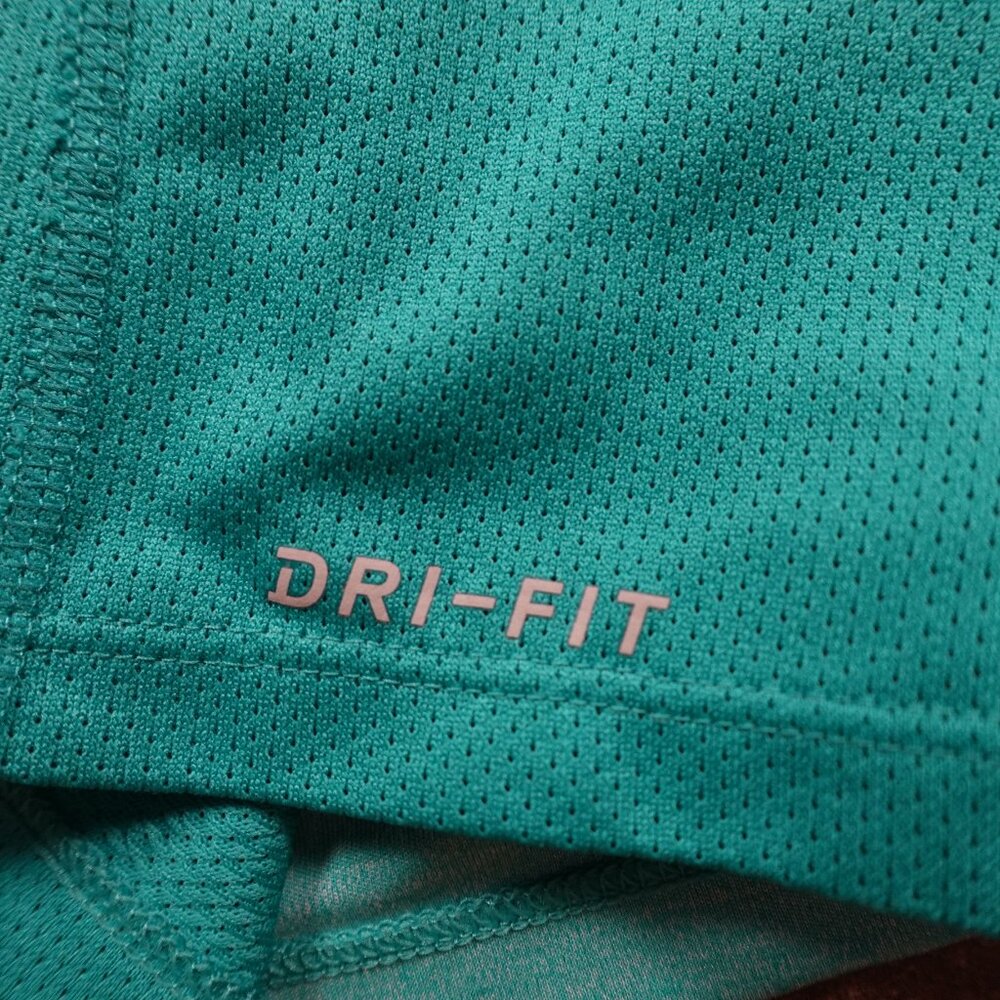 Nike Running Dri-FIT Men’s Size Medium Teal Blue Athletic Short Sleeve Shirt - Picture 8 of 10